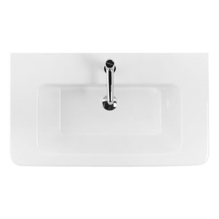 Раковина керамическая BelBagno Urban 12080-KL 80х50 накладная цвет белый 1 отверстие под смеситель