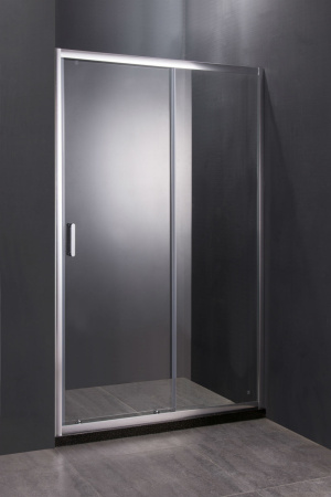 Душевая дверь Orange E02-120TCR 121х190 стекло прозрачное профиль хром глянцевый