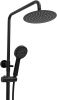 Душевая стойка Allen Brau Eclipse 5.E1A11-31 настенная цвет черный с термостатом