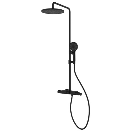 Душевая стойка Azario PIANO AZ-678U87ZA8(PA)-1DA1K17A-JR3A50APA настенная цвет черный матовый