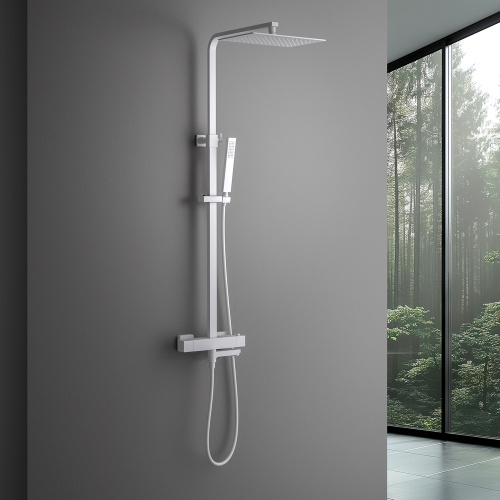 Душевая стойка Timo Tetra-thermo SX-0169/00 настенная цвет белый матовый - фото 3 Душевая стойка Timo Tetra-thermo SX-0169/00 настенная цвет белый матовый - фото 3