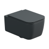 Чаша унитаза подвесная GSG Ceramic Design Brio BRWCSO028 цвет черный без сиденья безободковая каскадный смыв