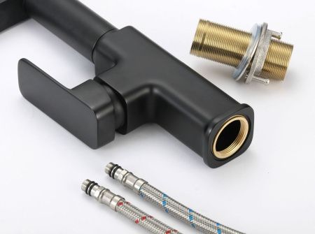 Смеситель для кухни Savol S-L1808H-01 на столешницу черный