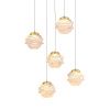 Светильник подвесной Delight Collection MD25030003-5A gold/clear