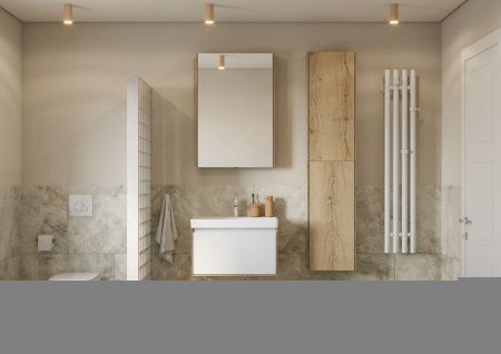 Раковина из сантехнического фарфора Santek Адриана WH501628 70х50 накладная цвет белый