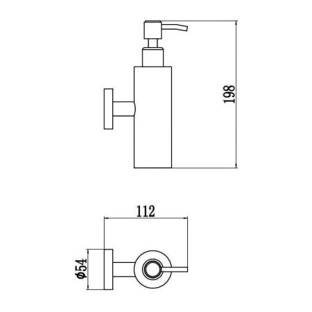 Дозатор для жидкого мыла Savol S-005631C-1