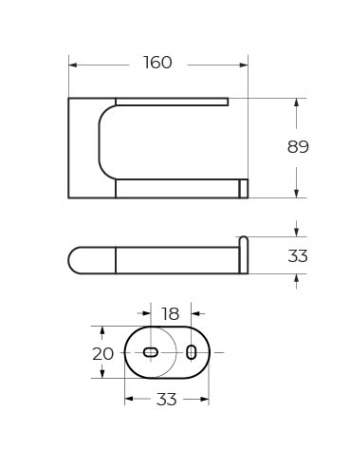 Бумагодержатель Art&Max PLATINO AM-E-3983AL