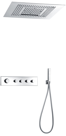 Душевая система AltroBagno Metropoli AltroBagnoUniversale040403Cr встраиваемая в стену