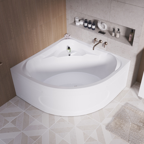 Ванна акриловая 1MarKa PALERMO 01па1515 150х150 угловая четверть круга без каркаса - фото 4 Ванна акриловая 1MarKa PALERMO 01па1515 150х150 угловая четверть круга без каркаса - фото 4