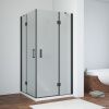 Душевой уголок Vegas-Glass AFA TUR+NOVO AFА NOVO 110 02М 10 110х110 стекло матовое профиль черный без поддона