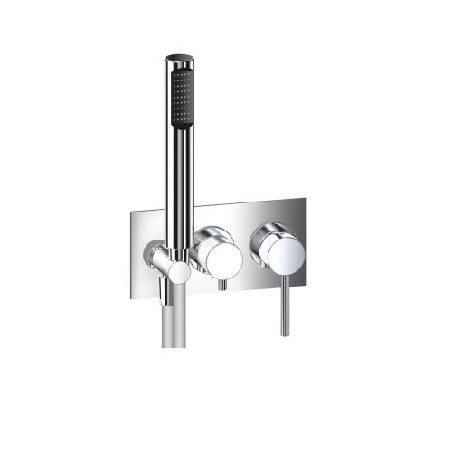 Смеситель для ванны и душа Webert Elio EL860512015 настенный хром - фото 2
