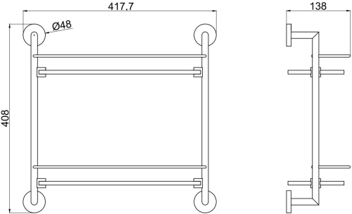 Полка в ванную комнату Allen Brau Priority 6.31015-GB - фото 3