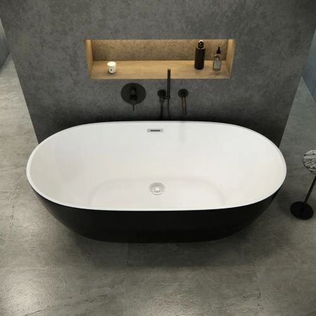 Ванна акриловая Cerutti SPA CT10877 170х75 отдельностоящая овальная с ножками