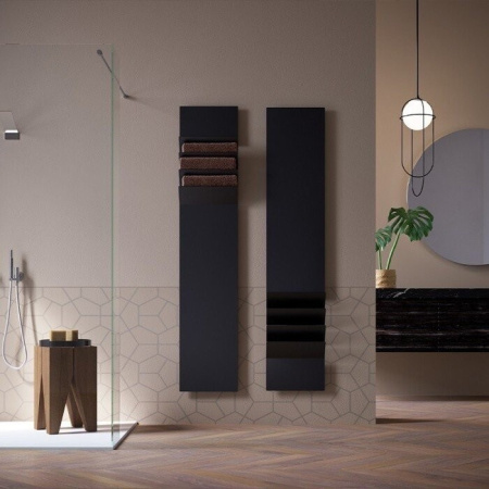 Полотенцесушитель Antrax Flaps ECFPA171001B/NEOP 35х171 электрический черный матовый