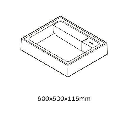 Раковина из сантехнического фарфора Am.Pm X-Joy M85WCC0601WG050 60х50 подвесная цвет белый 1 отверстие под смеситель