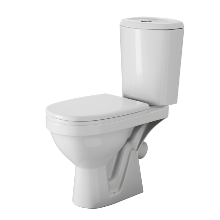 Унитаз-компакт напольный с бачком Rosa Дон Вн УнБ65 белый с сиденьем каскадный смыв