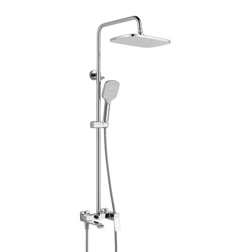 Душевая стойка Shevanik S4136 настенная цвет хром - фото 2