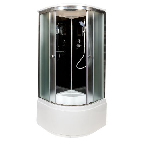 Душевая кабина AvaCan B10SBLACK 100х100 четверть круга - фото 2