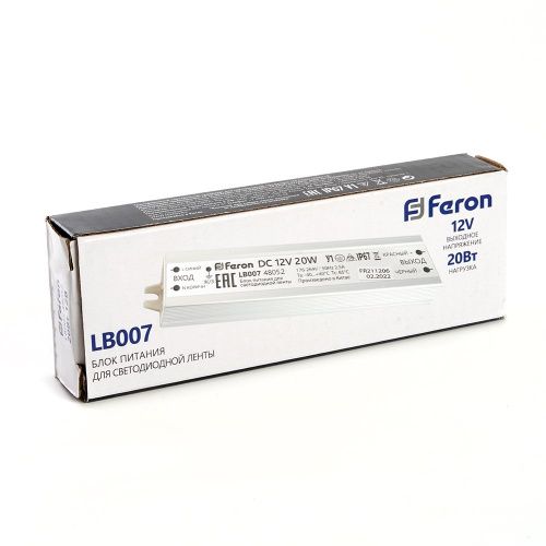 Трансформатор для светодиодной ленты Feron LB007 48052 - фото 2