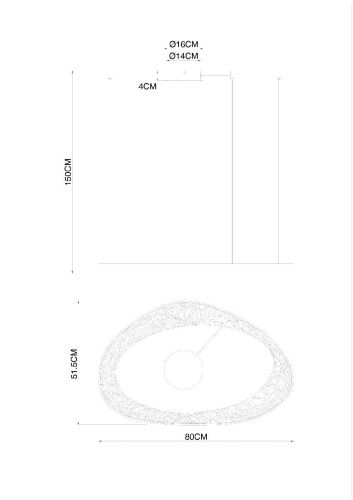 Люстра подвесная Arte Lamp Cinta (Цинта) A1847SP-46BK - фото 2