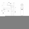 Смеситель Wonzon & Woghand Frame WW-88139010-MB на раковину черный