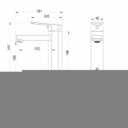 Смеситель Wonzon & Woghand Frame WW-88139010-MB на раковину черный