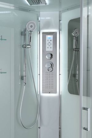 Душевая кабина AvaCan A A2090LED 90х90 четверть круга с крышей ориентация универсальная