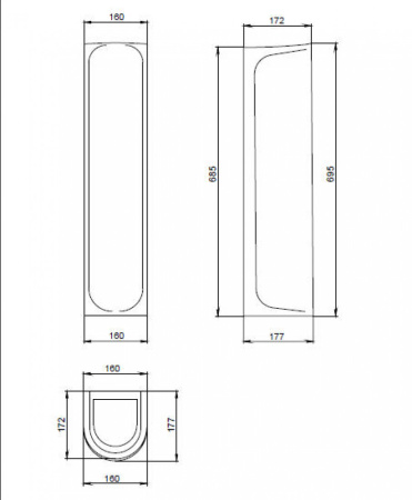 Пьедестал для раковины Santeri Вест 136018S0000B0