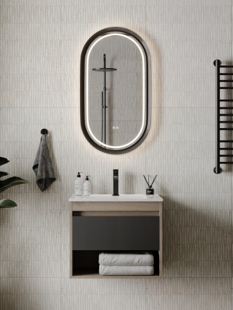 Раковина из сантехнического фарфора Teymi Ritta T51002 61х47 встраиваемая цвет белый 1 отверстие под смеситель