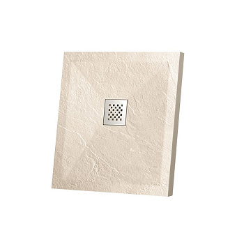 Душевой поддон Vincea H25 VST-4SR9090C 90х90 искусственный камень бежевый