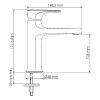 Смеситель Wasserkraft Weida 3100 3103 на раковину хром
