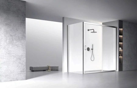 Душевой уголок Veconi Rovigo RV060-160110-01-C5 160х110 стекло прозрачное профиль хром глянцевый без поддона