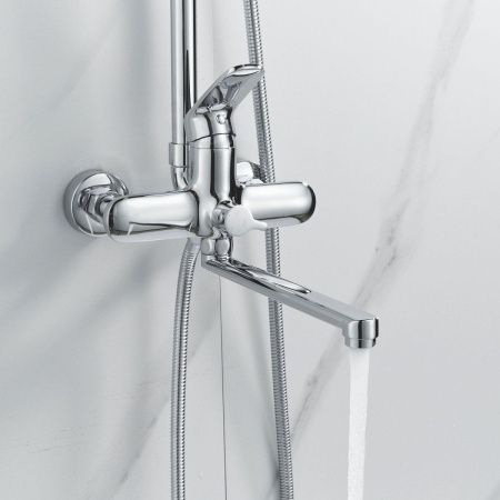 Душевая стойка Raffine F3685 настенная цвет хром