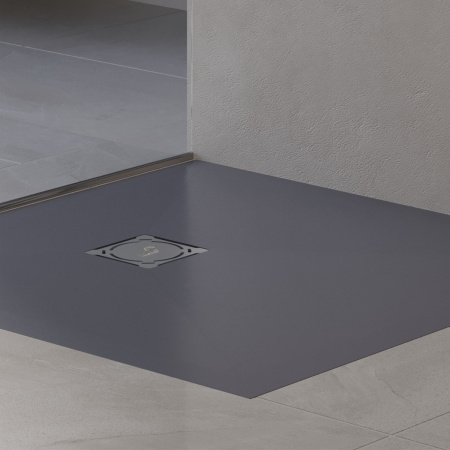 Душевой поддон из искусственного камня RGW Stone Tray (Стоун Трей) 16152075-02 75х75 серый без ножек