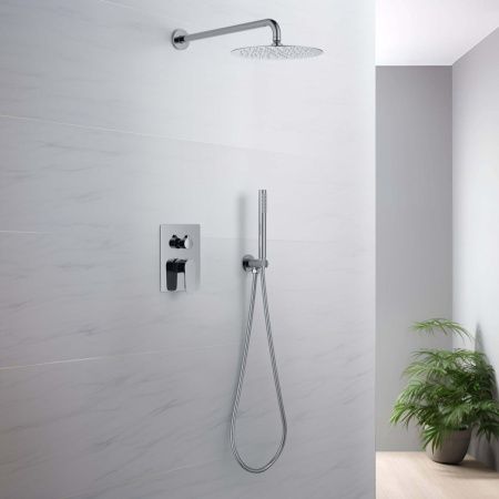 Душевая система Aquatek ОБЕРОН AQ1272CR встраиваемая в стену цвет хром