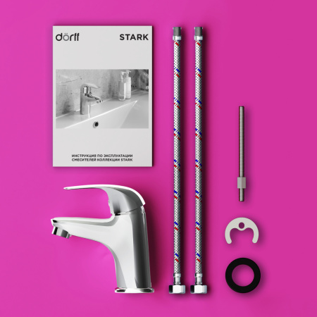 Смеситель Dorff Stark D1100210 на раковину хром