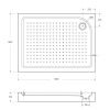Душевой поддон акриловый BelBagno TRAY-BB-AH-120/80-15-W-R 120х80 белый с ножками