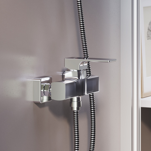 Смеситель для ванны и душа Damixa Gala 532000000 настенный хром без термостата - фото 3