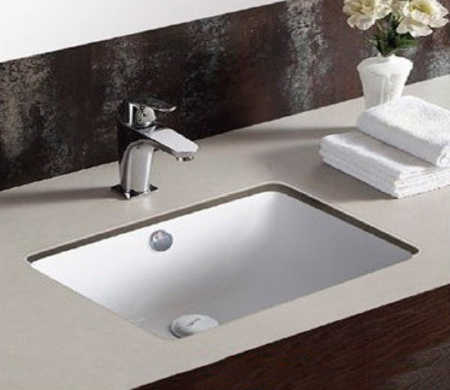 Раковина из санфаянса CeramaLux 540N 47х34 встраиваемая цвет белый