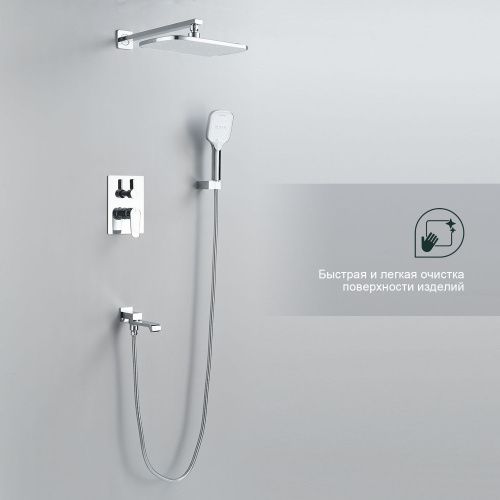 Душевая система Splenka S31.27 встраиваемая в стену цвет хром - фото 4