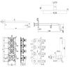 Душевая система Paffoni Modular Box KITMB019NO046 встраиваемая в стену