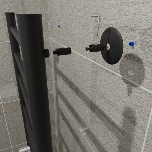 Полотенцесушитель Маргроид Вид 10 10-6040-1049-9005R 43х61 электрический черный матовый - фото 5