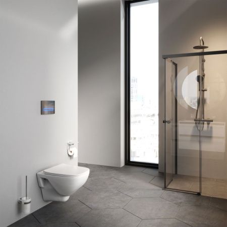 Унитаз подвесной Am.Pm X-Joy C851701SC белый с сиденьем микролифт безободковый каскадный смыв