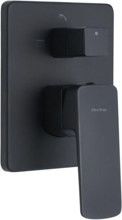 Смеситель для ванны с душем Allen Brau Infinity 5.21014-31 встраиваемый в стену черный без термостата