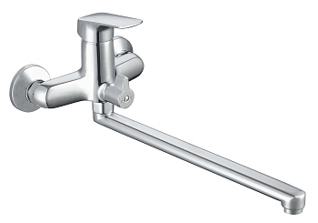 Смеситель для ванны Aquatek ВЕГА AQ1042CR настенный хром без термостата