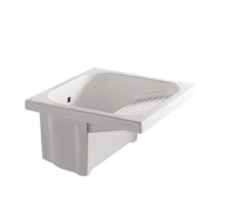 Раковина из сантехнического фарфора Galassia Osiride 2003 60х60 накладная цвет белый 1 отверстие под смеситель