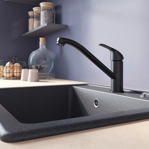 Смеситель для кухни Milardo Meal M02BLR0M05 на мойку черный - фото 2