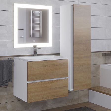 Зеркало с подсветкой и антизапотевателем Uperwood Barsa 2920205443 60х80 подвесное