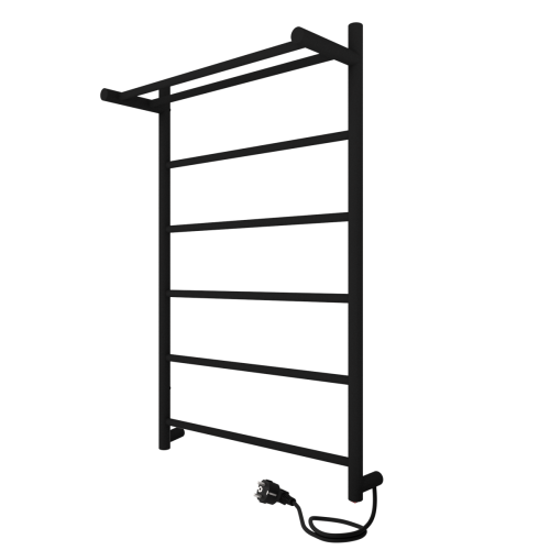 Полотенцесушитель Indigo LINE с полкой LСLE80-50BRPR 53х80 электрический черный муар - фото 4