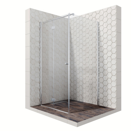 Душевой уголок Ambassador Diamond 12011105L 90х90 стекло прозрачное профиль хром глянцевый без поддона